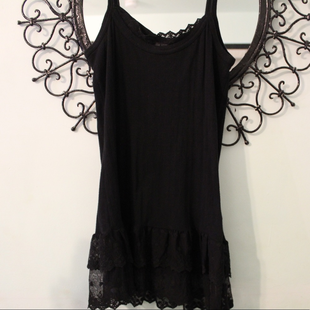 Free People Black Slip